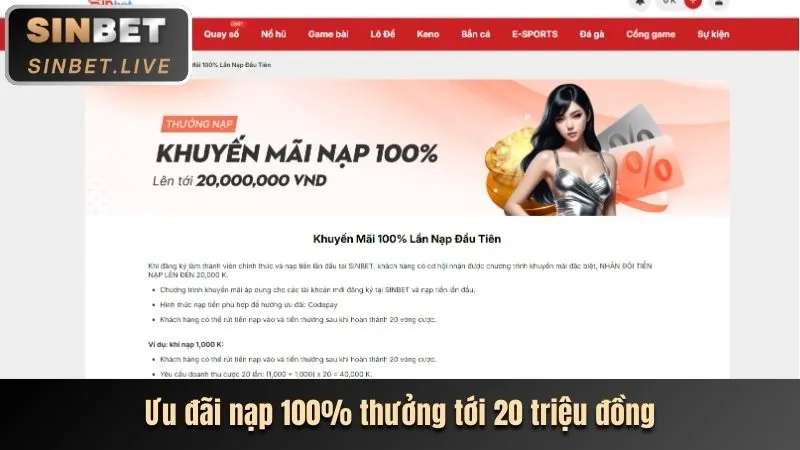 Tiền thưởng chào mừng heloo88